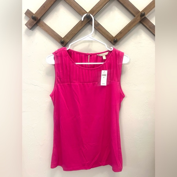 Banana Republic Women’s Pink Sleeveless Blouse Top Size M NWT - Picture 4 of 4